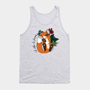 I'd rather be sleeping - cute fox napping Tank Top